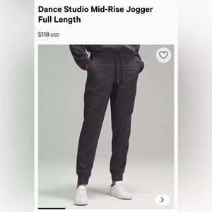 lululemon athletica Dance Studio mid-rise jogger full length